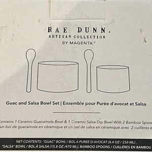 Rae Dunn Guac and Salsa Bowl Set